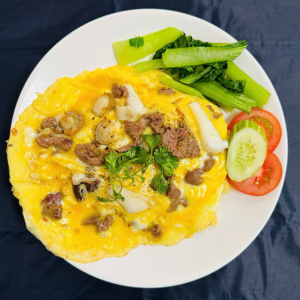 Thập cẩm phủ trứng